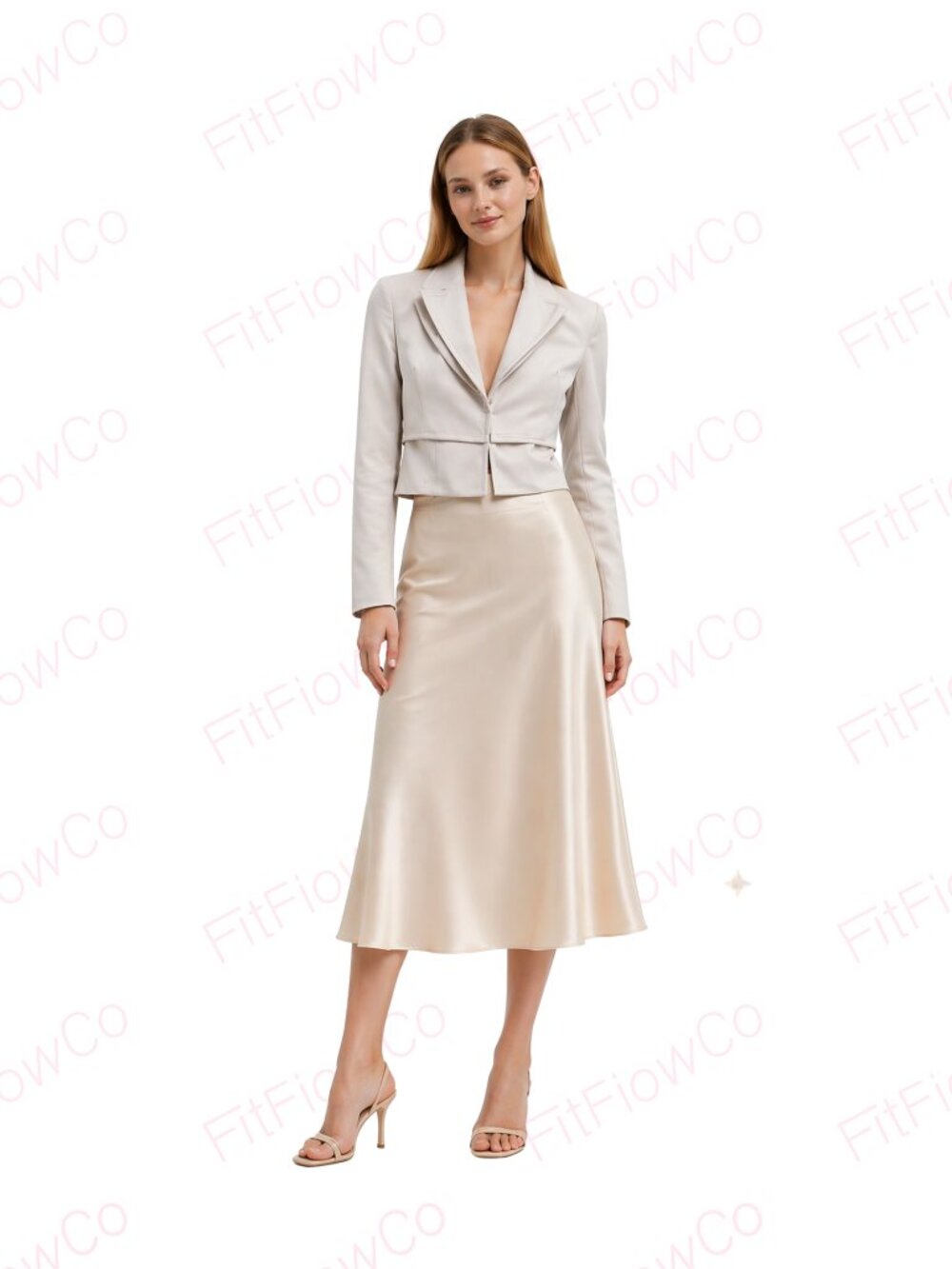 WHBM Ivory Cropped Blazer Structured Layered Jacket Size 6 Career